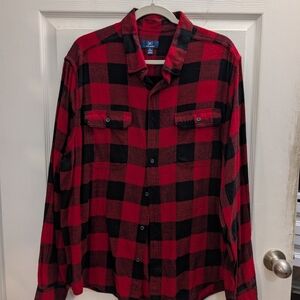 NWOT George Red and Black Checkered Shirt